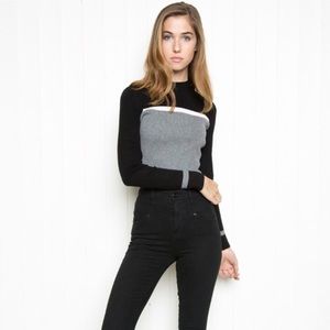 NWOT Cropped Brandy sweater/Tee